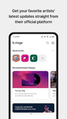 b.stage android App screenshot 1